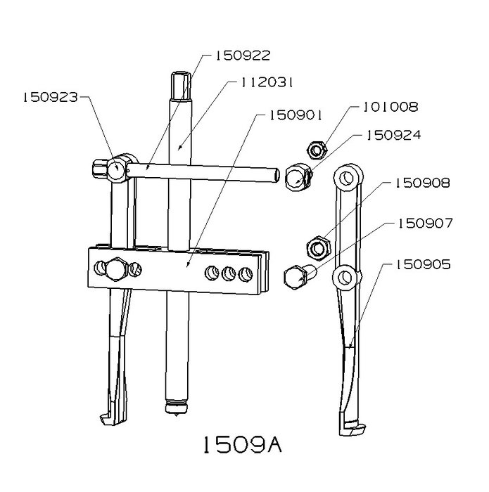 Forza Extracteur pour prise intérieure 145x190 avec vis de force Forza Extracteur pour prise intérieure 145x190 avec vis de force
